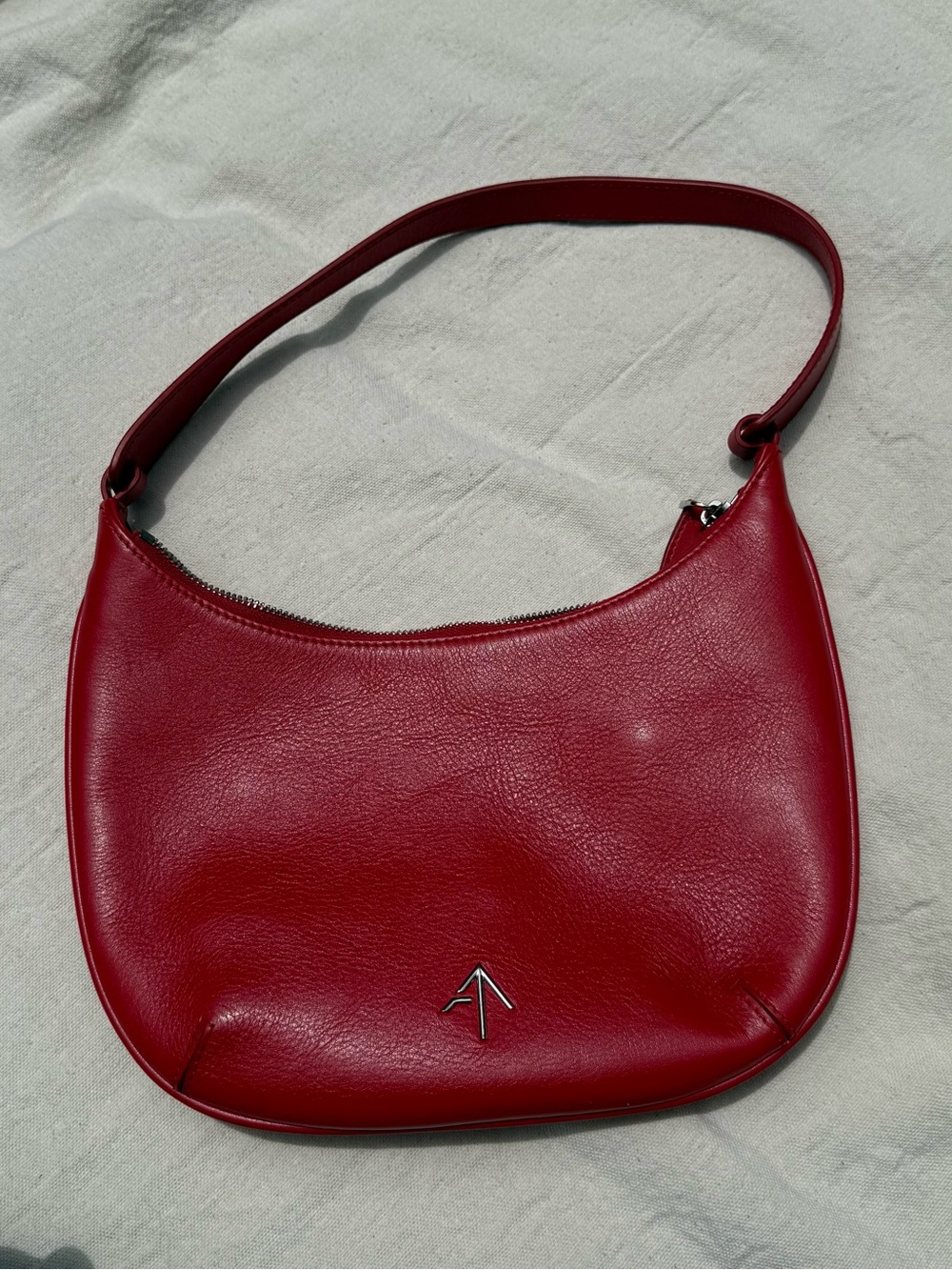 Manu Atelier Mini Shoulder Bag in Red